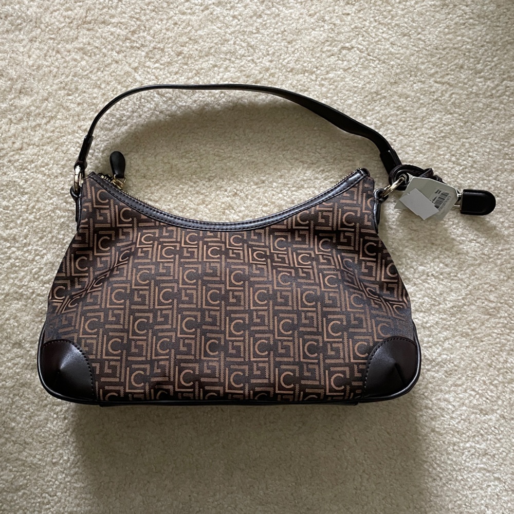 Brown Patterned Shoulder Bag